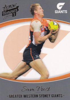 2014 Select AFL Honours Series 1 #104 Sam Frost Front